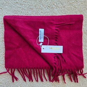 NWT Burgundy Cashmere Scarf Lona Scott